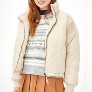 American Eagle Outfitters Reversible Puffer/Sherpa Jacket